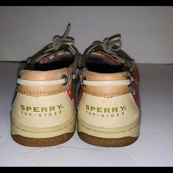 Sperry angelfish floral boat shoes size 8.5 - Picture 4 of 6